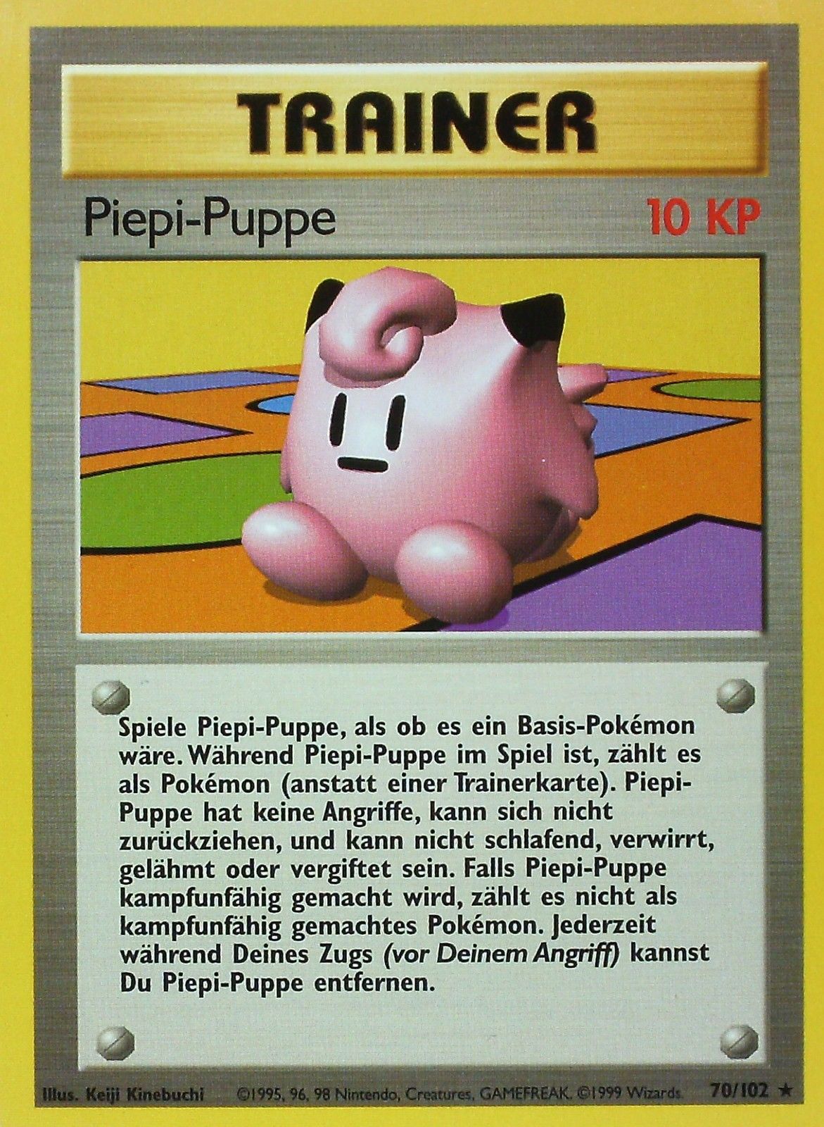 Piepi-Puppe 70 — Base Set (German Pokémon TCG card)