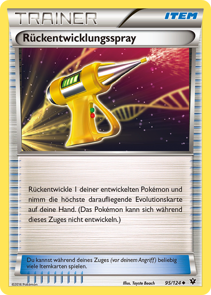 Rückentwicklungs-Spray 72 — Base Set (German Pokémon TCG card)