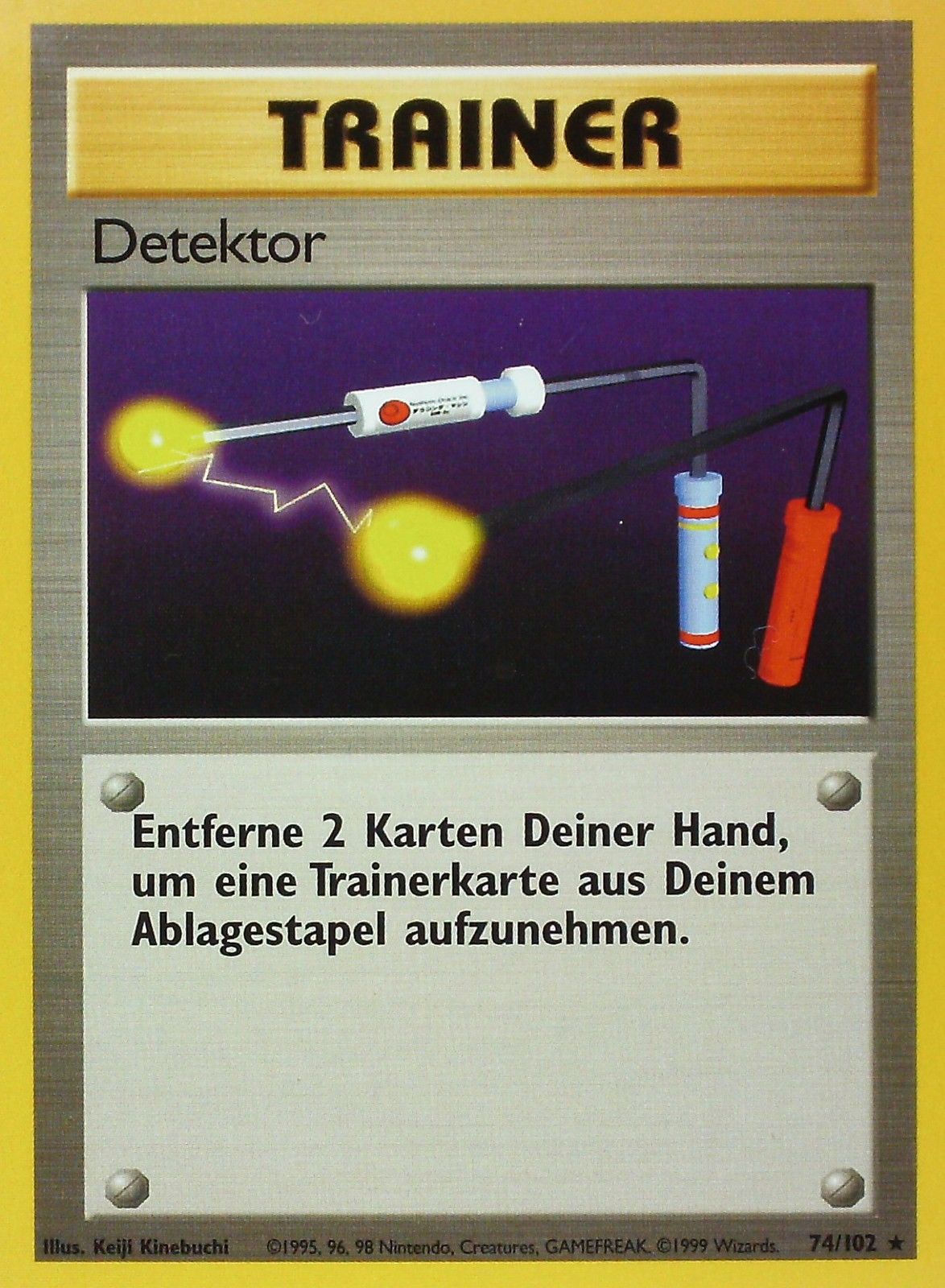 Detektor 74 — Base Set (German Pokémon TCG card)