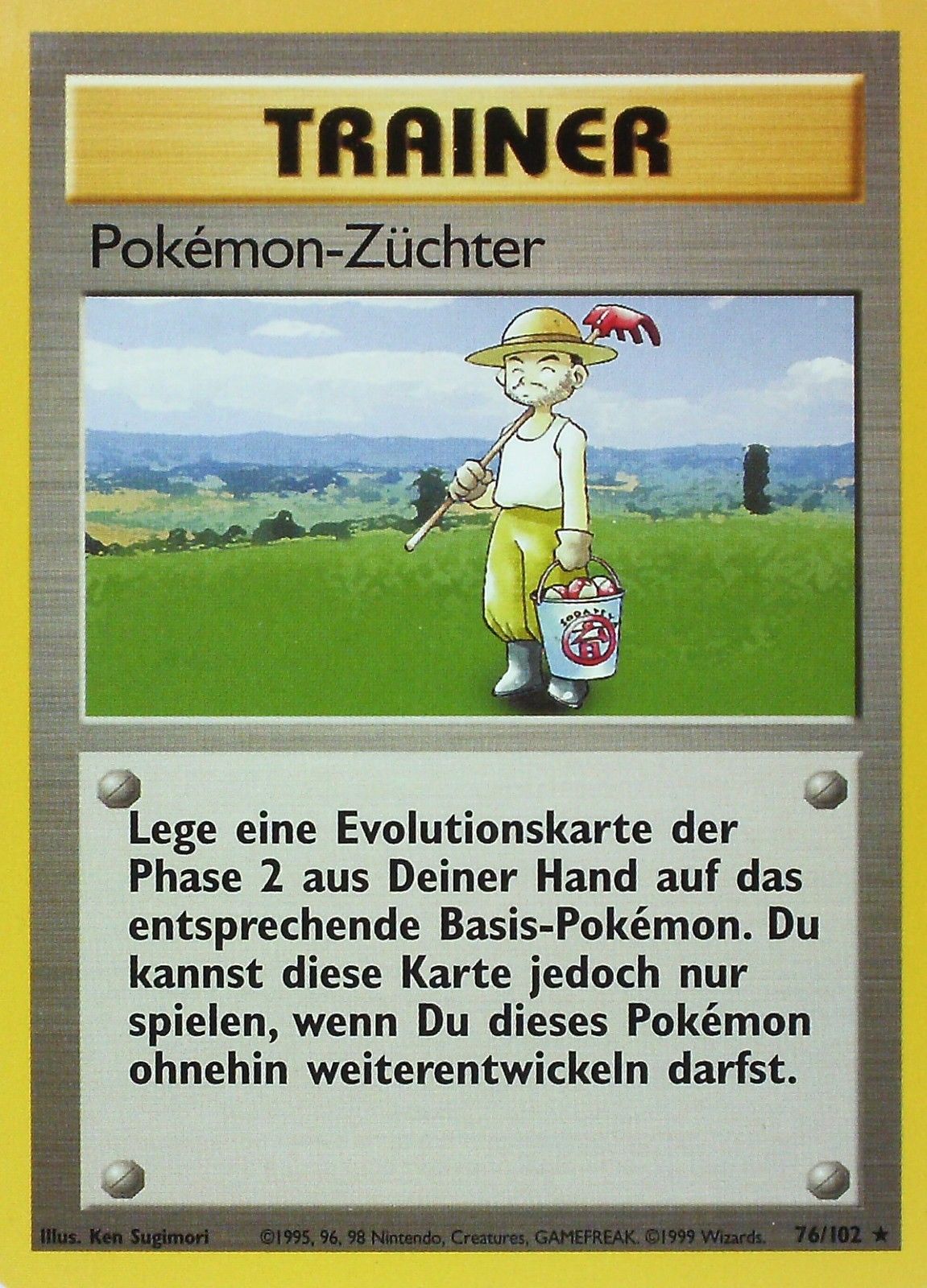 Pokémon-Züchter 76 — Base Set (German Pokémon TCG card)