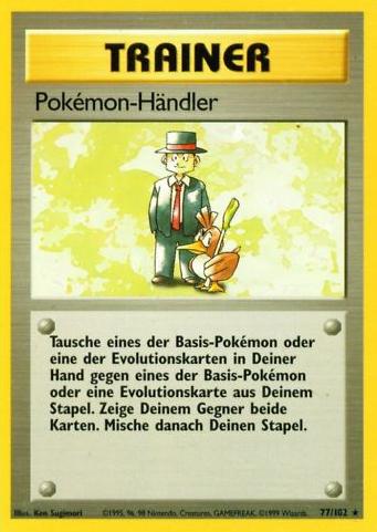 Pokémon-Händler 77 — Base Set (German Pokémon TCG card)