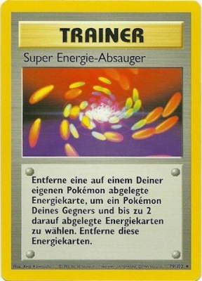 Super Energie-Absauger 79 — Base Set (German Pokémon TCG card)