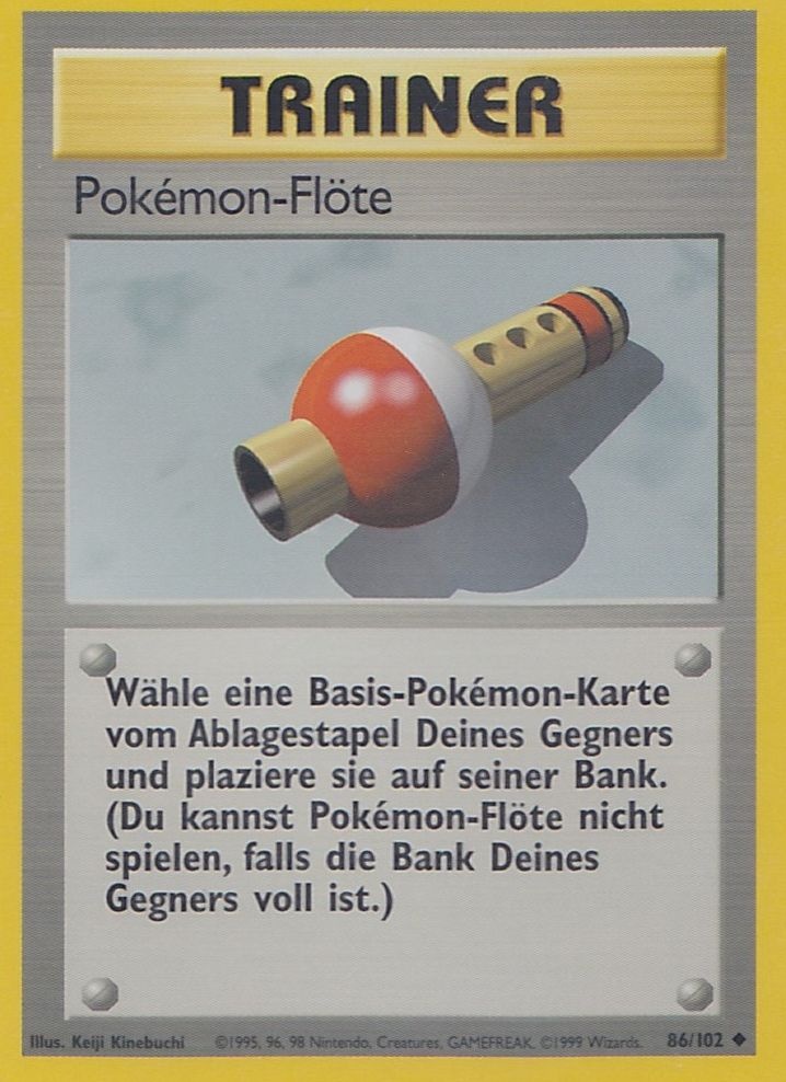 Pokémon-Flöte 86 — Base Set (German Pokémon TCG card)