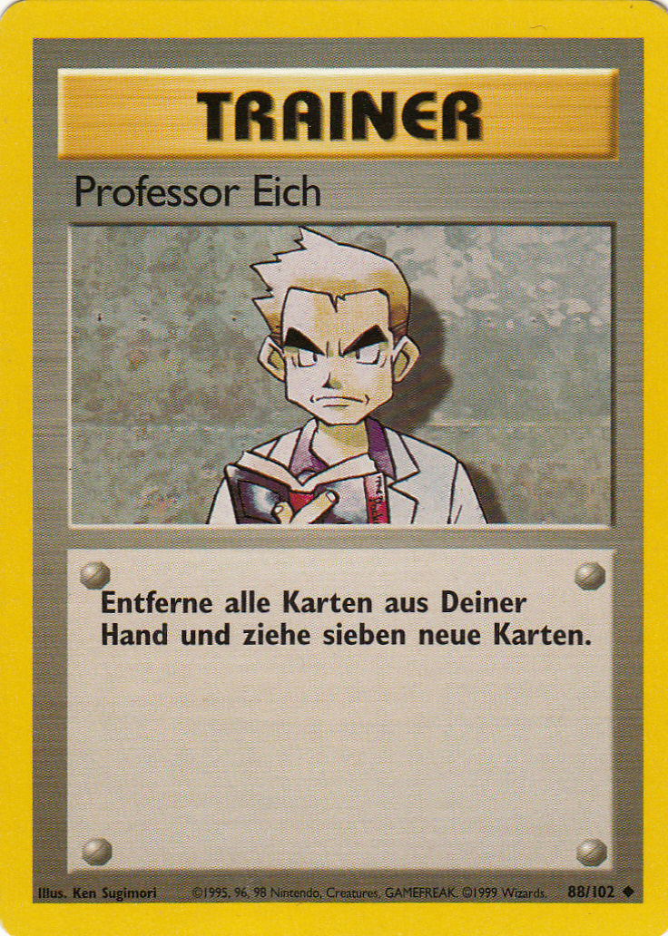 Professor Eich 88 — Base Set (German Pokémon TCG card)
