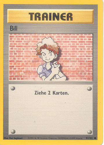 Bill 91 — Base Set (German Pokémon TCG card)