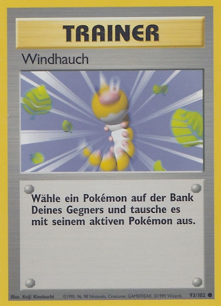 Windhauch 93 — Base Set (German Pokémon TCG card)