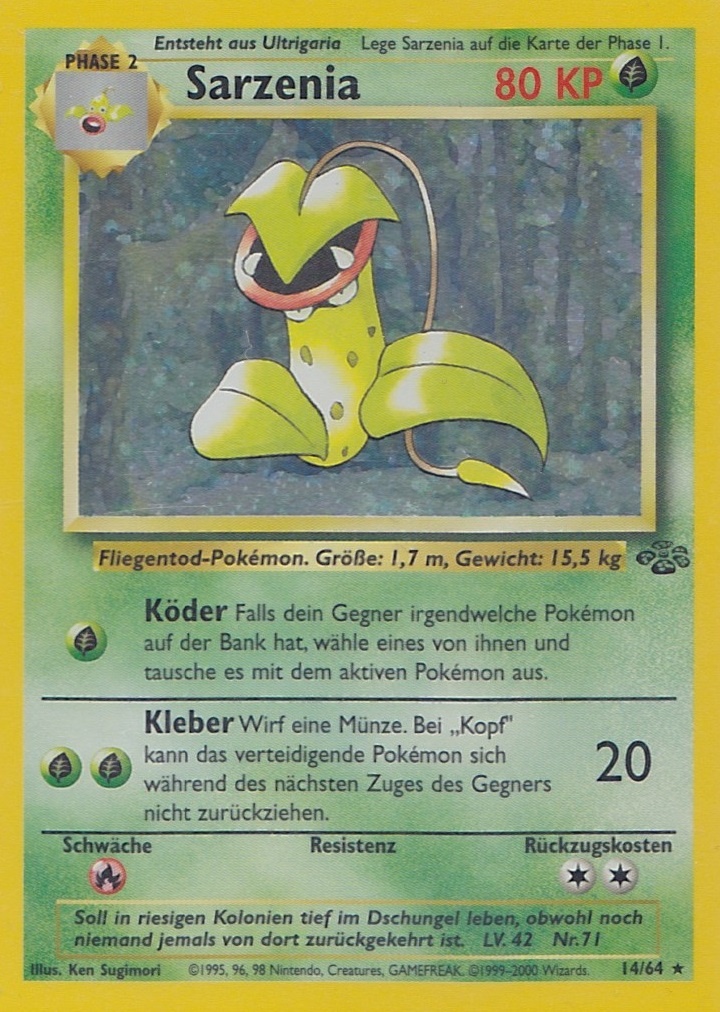 Sarzenia 14 — Jungle (German Pokémon TCG card)