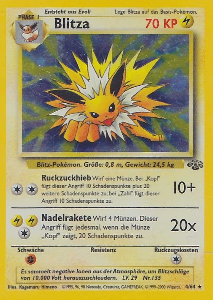 Blitza 20 — Jungle (German Pokémon TCG card)