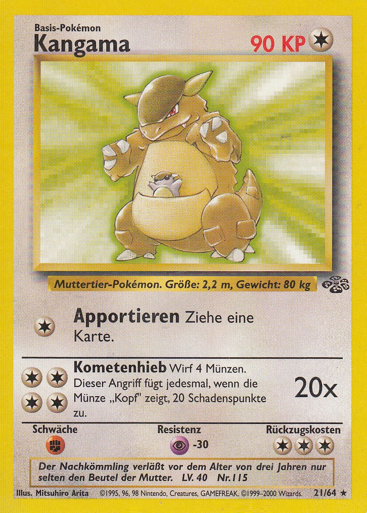 Kangama 21 — Jungle (German Pokémon TCG card)