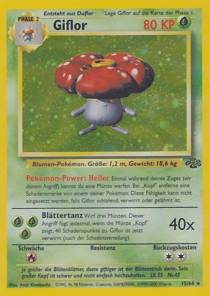 Giflor 31 — Jungle (German Pokémon TCG card)