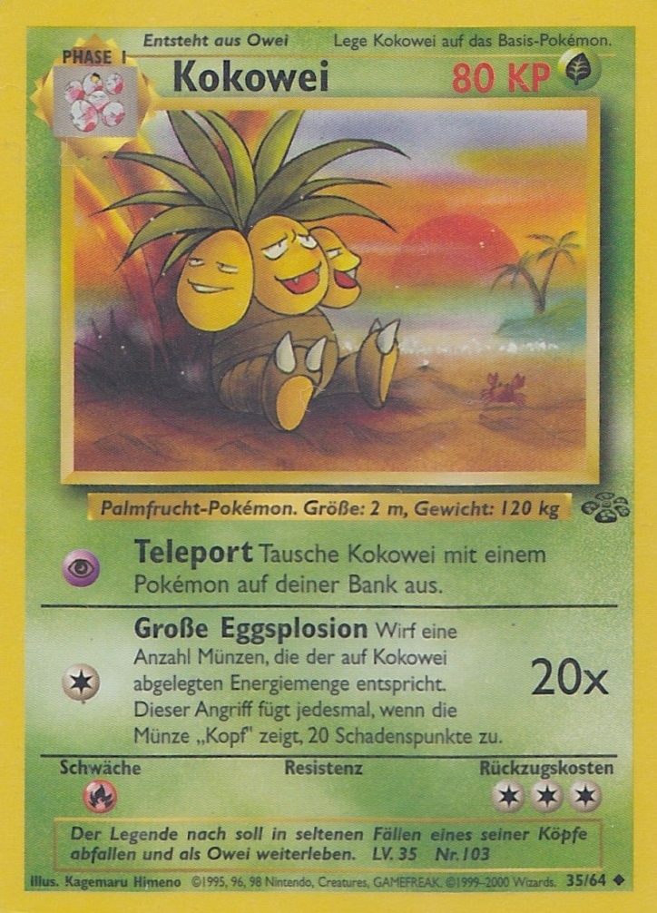Kokowei 35 — Jungle (German Pokémon TCG card)