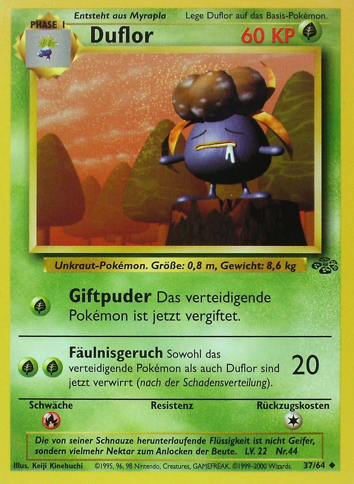 Duflor 37 — Jungle (German Pokémon TCG card)