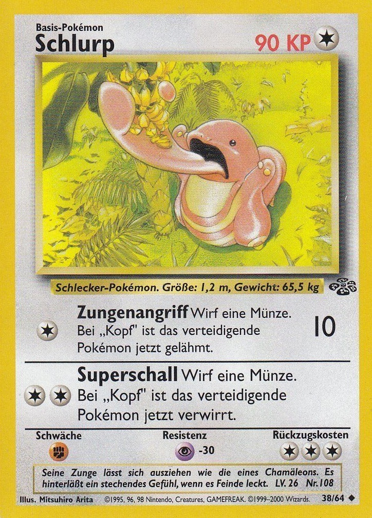 Schlurp 38 — Jungle (German Pokémon TCG card)
