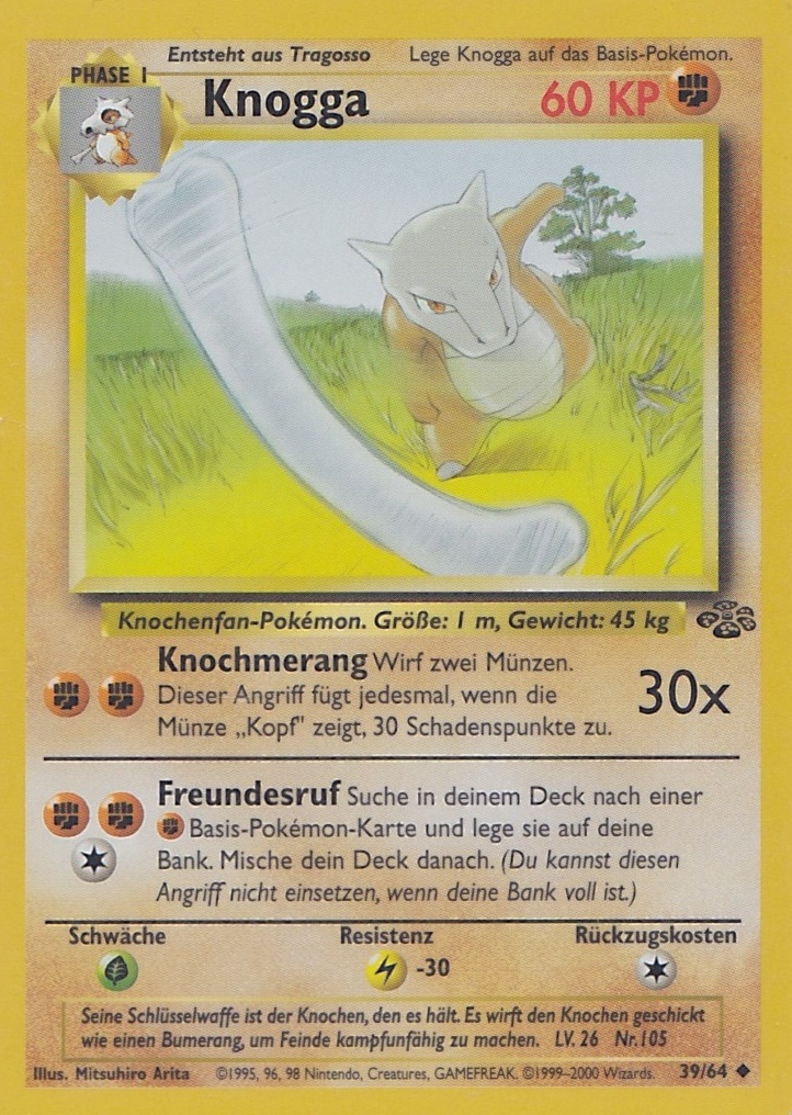 Knogga 39 — Jungle (German Pokémon TCG card)