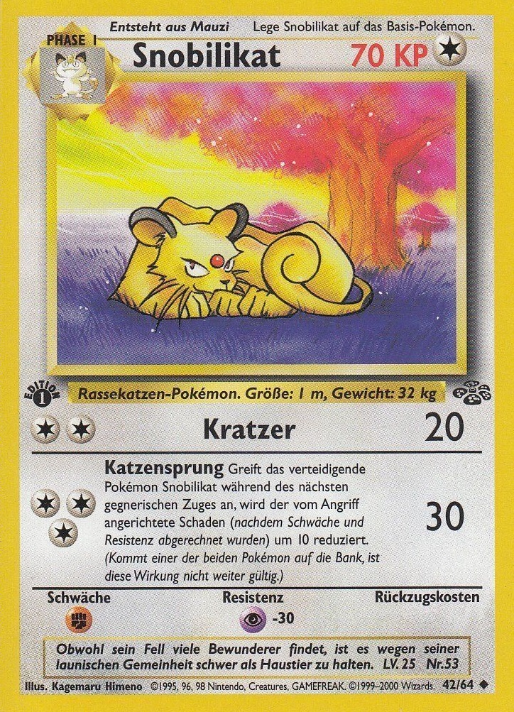 Snobilikat 42 — Jungle (German Pokémon TCG card)