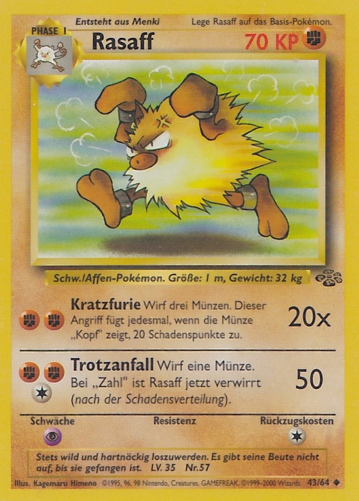 Rasaff 43 — Jungle (German Pokémon TCG card)