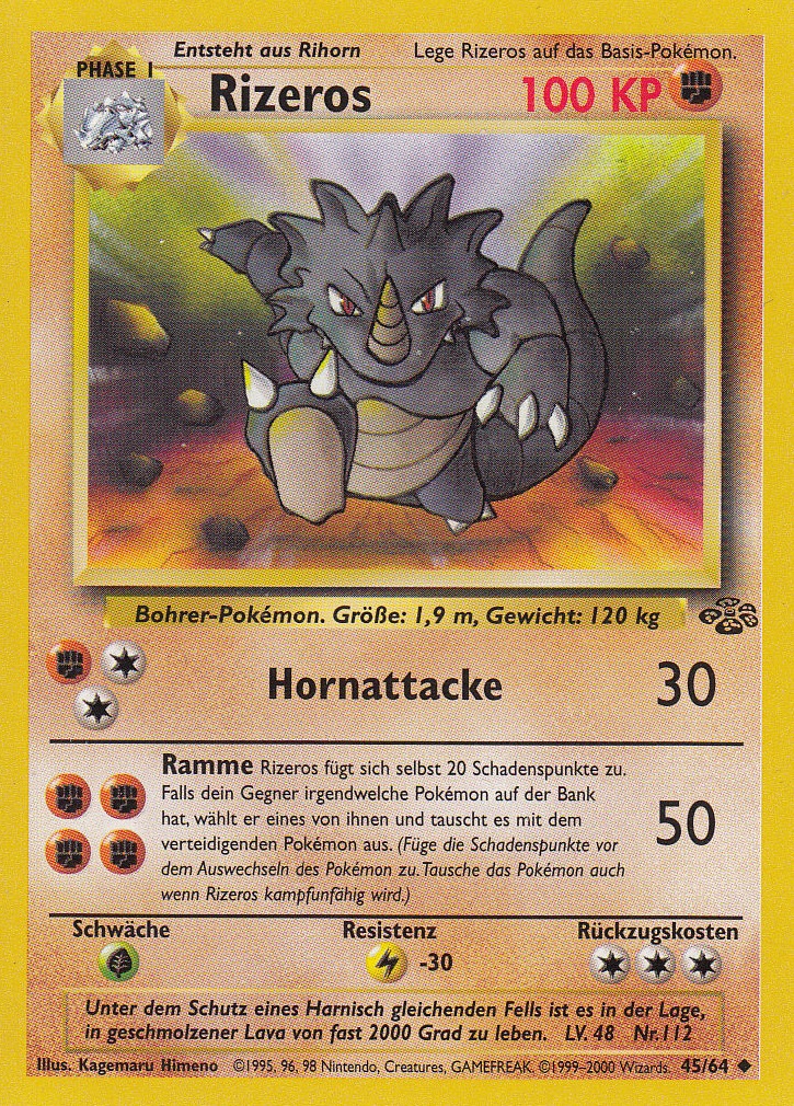 Rizeros 45 — Jungle (German Pokémon TCG card)