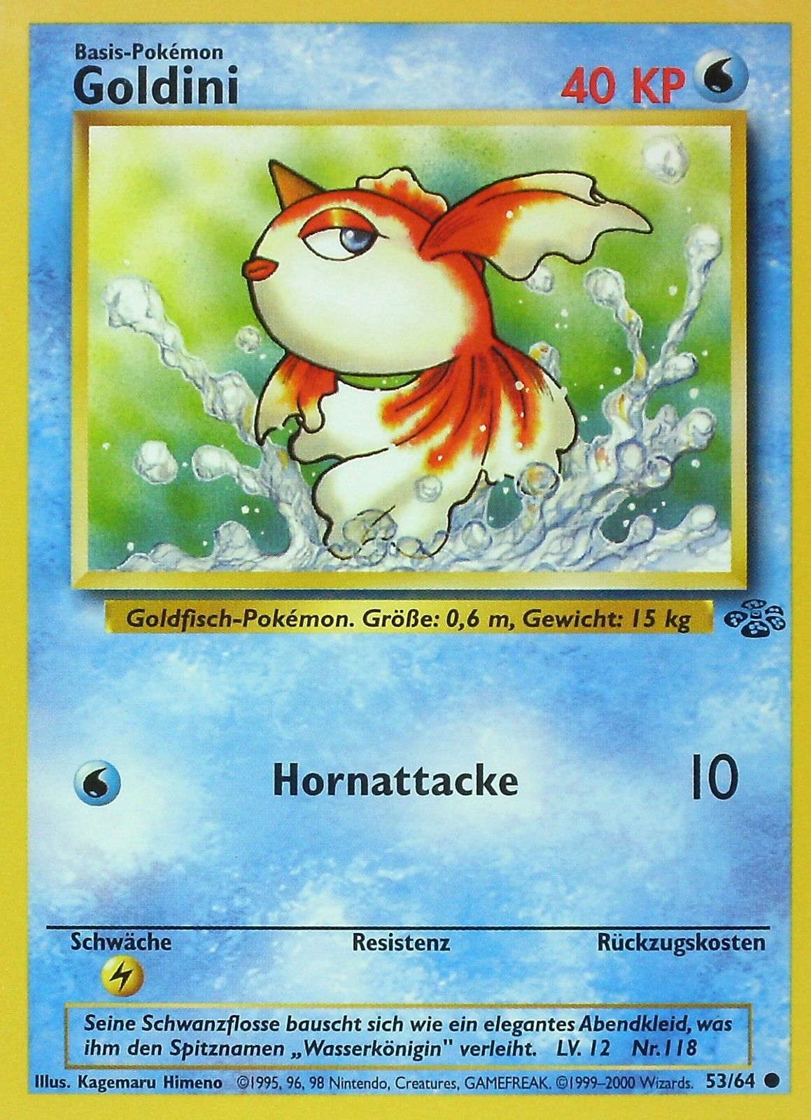 Goldini 53 — Jungle (German Pokémon TCG card)