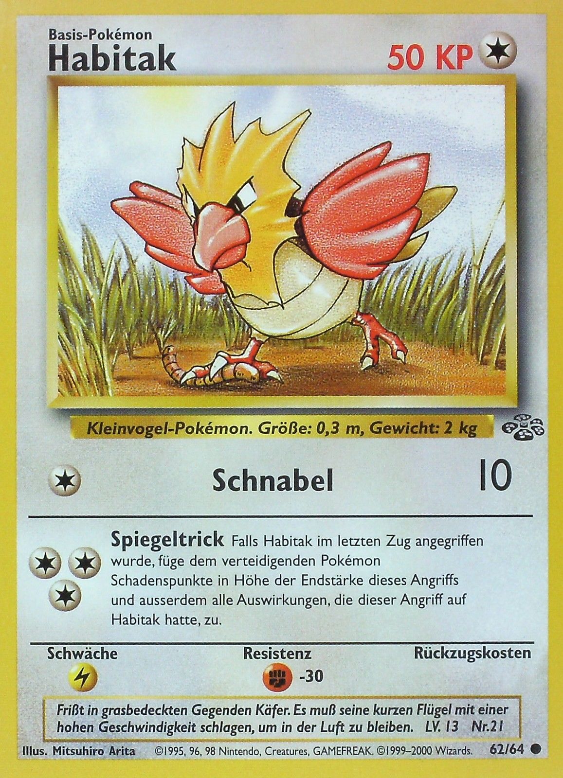 Habitak 62 — Jungle (German Pokémon TCG card)
