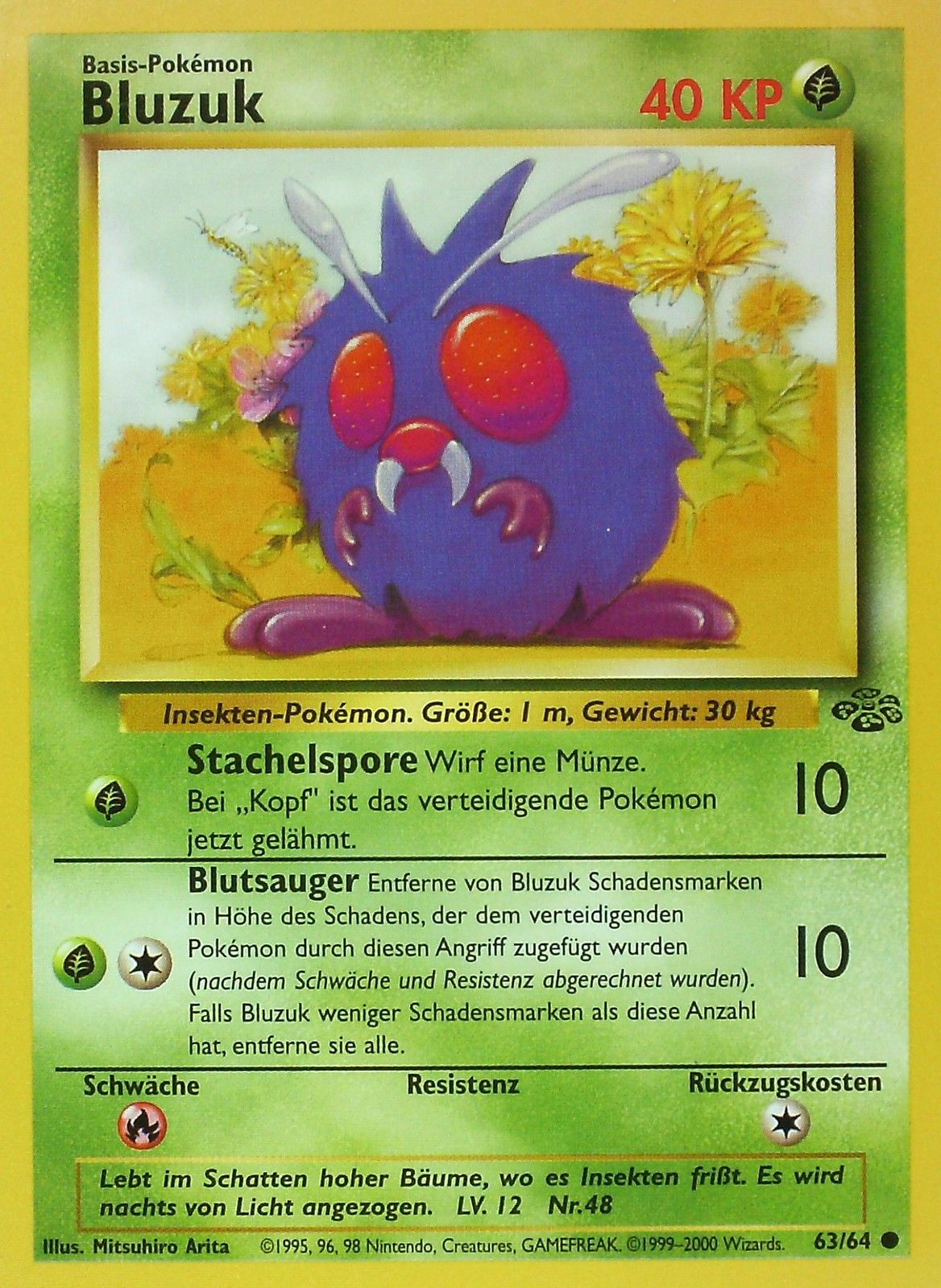 Bluzuk 63 — Jungle (German Pokémon TCG card)