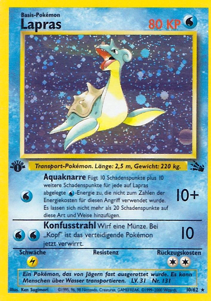 Lapras 25 — Fossil (German Pokémon TCG card)