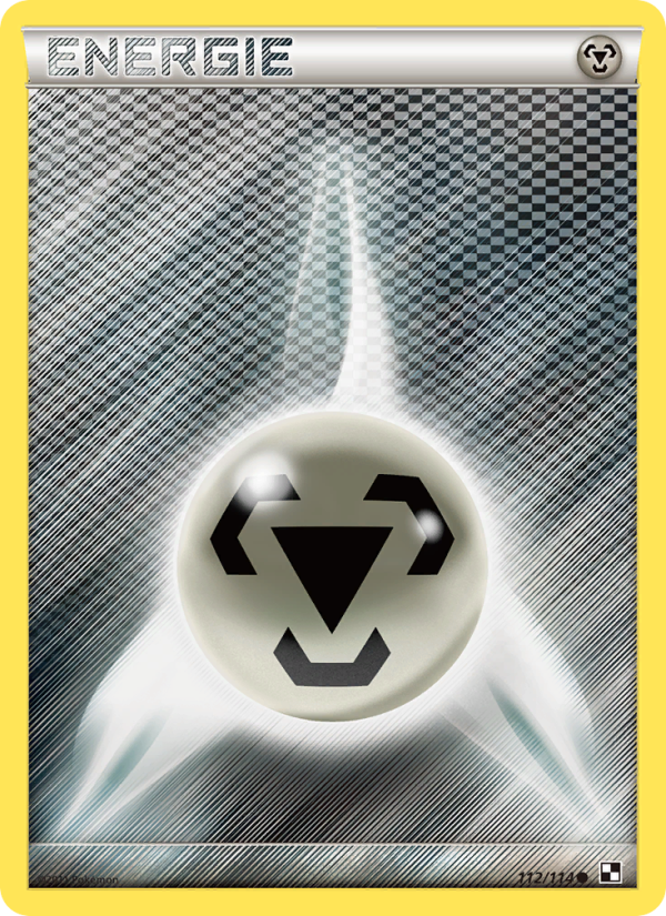 Metall-Energie 112 — Black & White (German Pokémon TCG card)