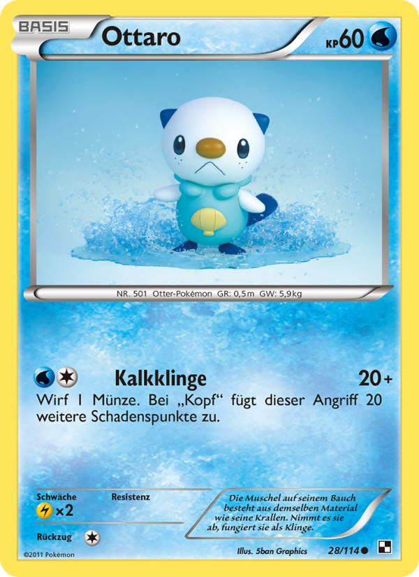 Ottaro 28 — Black & White (German Pokémon TCG card)