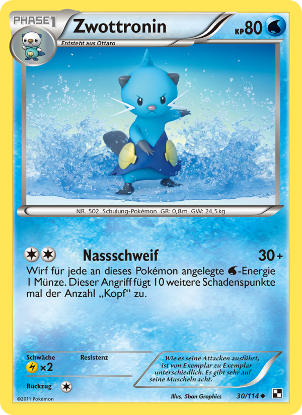 Zwottronin 30 — Black & White (German Pokémon TCG card)
