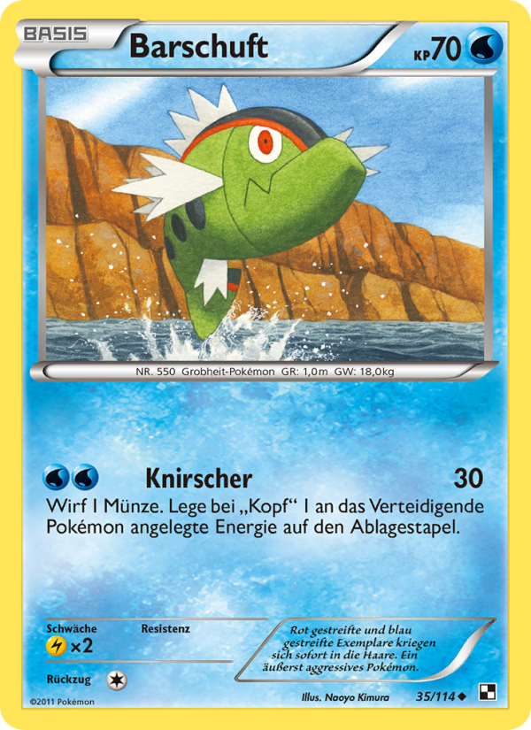 Barschuft 35 — Black & White (German Pokémon TCG card)