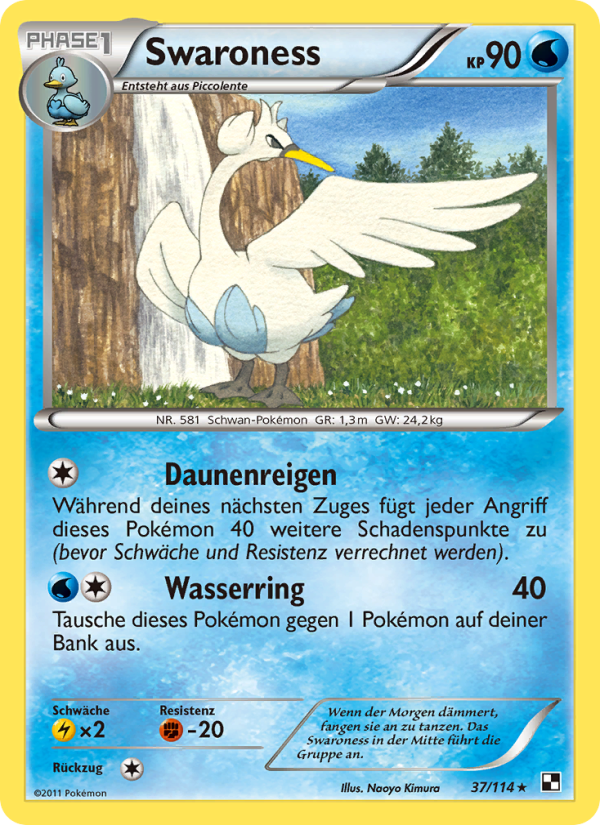 Swaroness 37 — Black & White (German Pokémon TCG card)