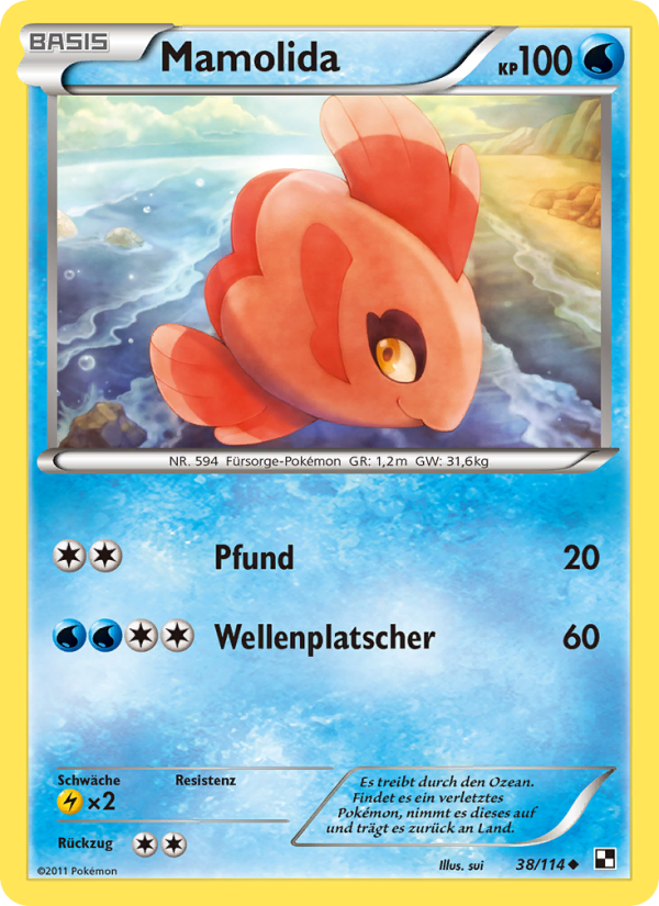 Mamolida 38 — Black & White (German Pokémon TCG card)