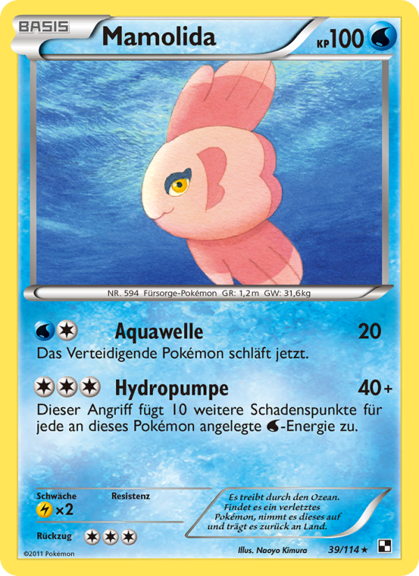 Mamolida 39 — Black & White (German Pokémon TCG card)