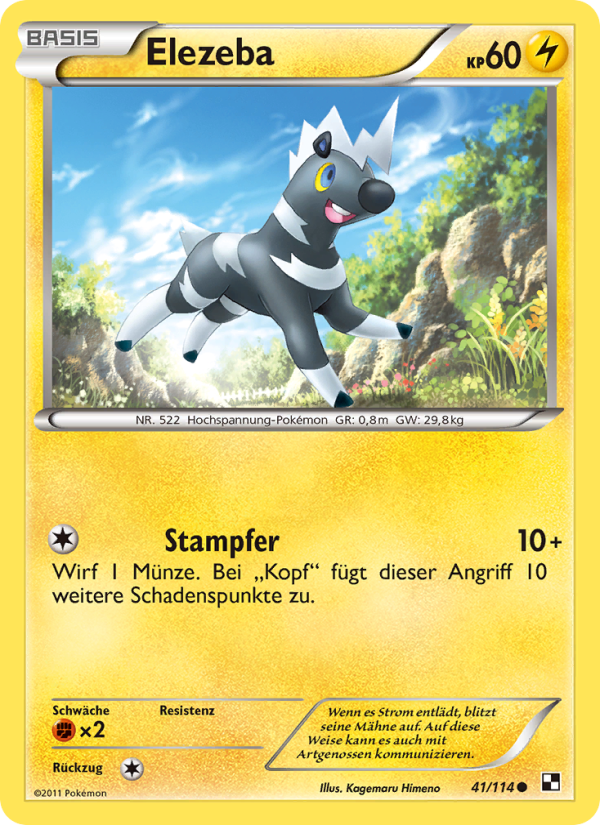 Elezeba 41 — Black & White (German Pokémon TCG card)