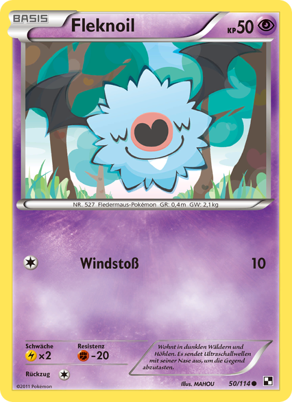 Fleknoil 50 — Black & White (German Pokémon TCG card)