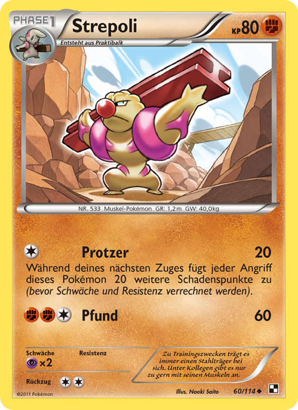Strepoli 60 — Black & White (German Pokémon TCG card)
