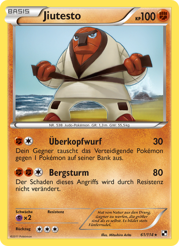 Jiutesto 61 — Black & White (German Pokémon TCG card)
