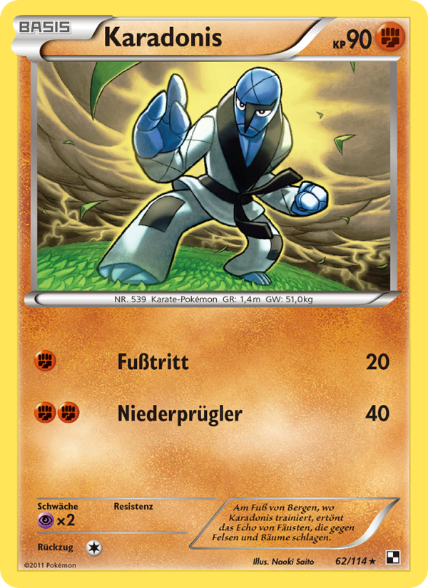 Karadonis 62 — Black & White (German Pokémon TCG card)