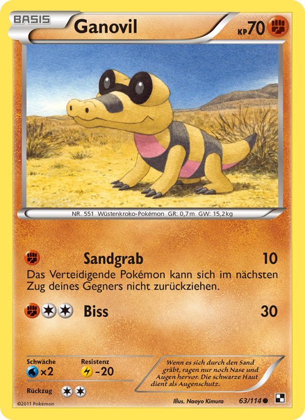 Ganovil 63 — Black & White (German Pokémon TCG card)