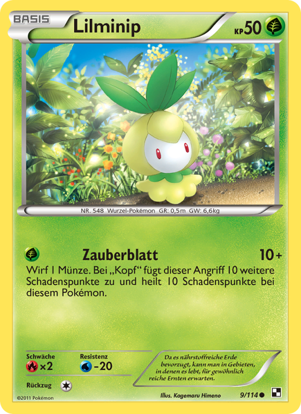 Lilminip 9 — Black & White (German Pokémon TCG card)