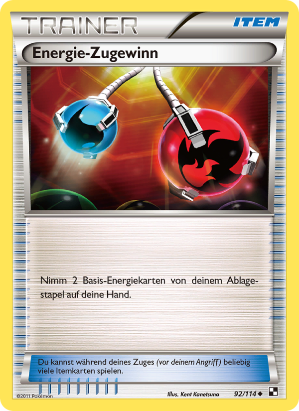 Energie-Rückgewinnung 92 — Black & White (German Pokémon TCG card)