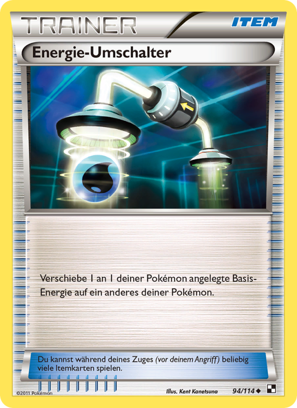 Energie-Umschalter 94 — Black & White (German Pokémon TCG card)