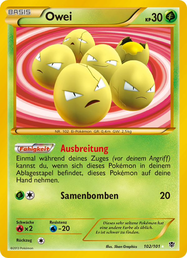 Owei 102 — Plasma Blast (German Pokémon TCG card)