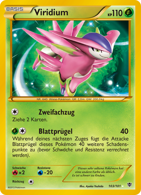 Viridium 103 — Plasma Blast (German Pokémon TCG card)