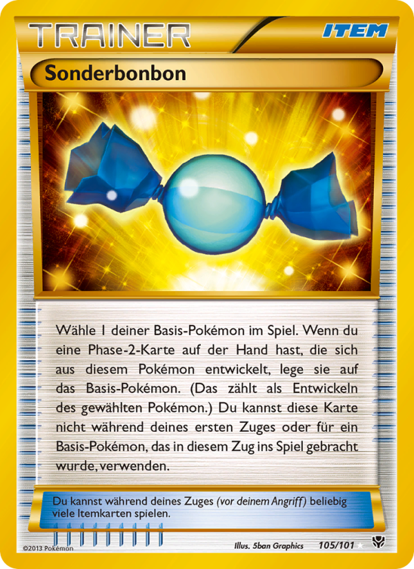 Sonderbonbon 105 — Plasma Blast (German Pokémon TCG card)