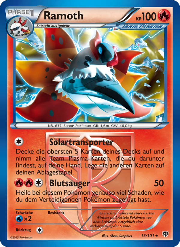Ramoth 13 — Plasma Blast (German Pokémon TCG card)
