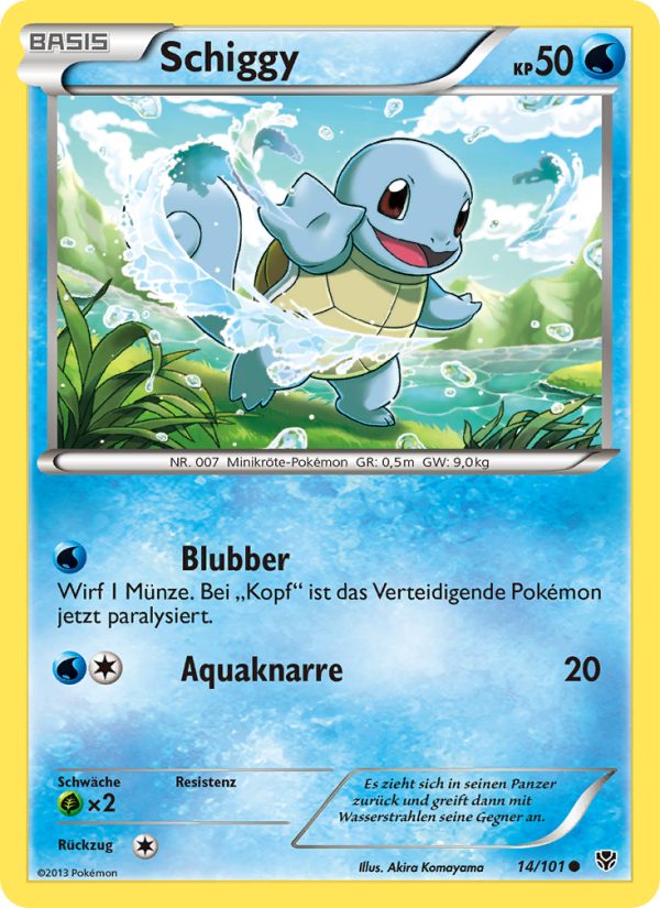 Schiggy 14 — Plasma Blast (German Pokémon TCG card)