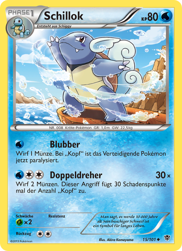 Schillok 15 — Plasma Blast (German Pokémon TCG card)