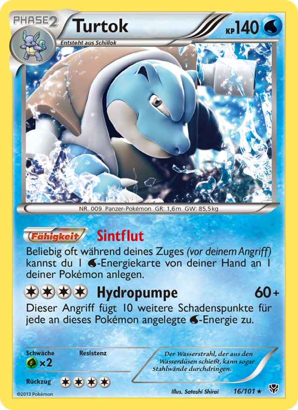 Turtok 16 — Plasma Blast (German Pokémon TCG card)