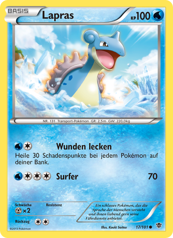 Lapras 17 — Plasma Blast (German Pokémon TCG card)