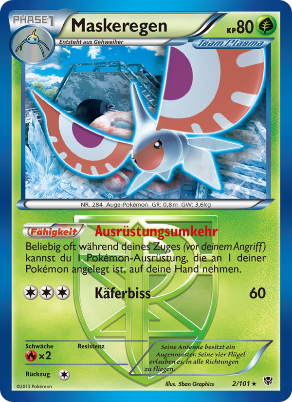 Maskeregen 2 — Plasma Blast (German Pokémon TCG card)
